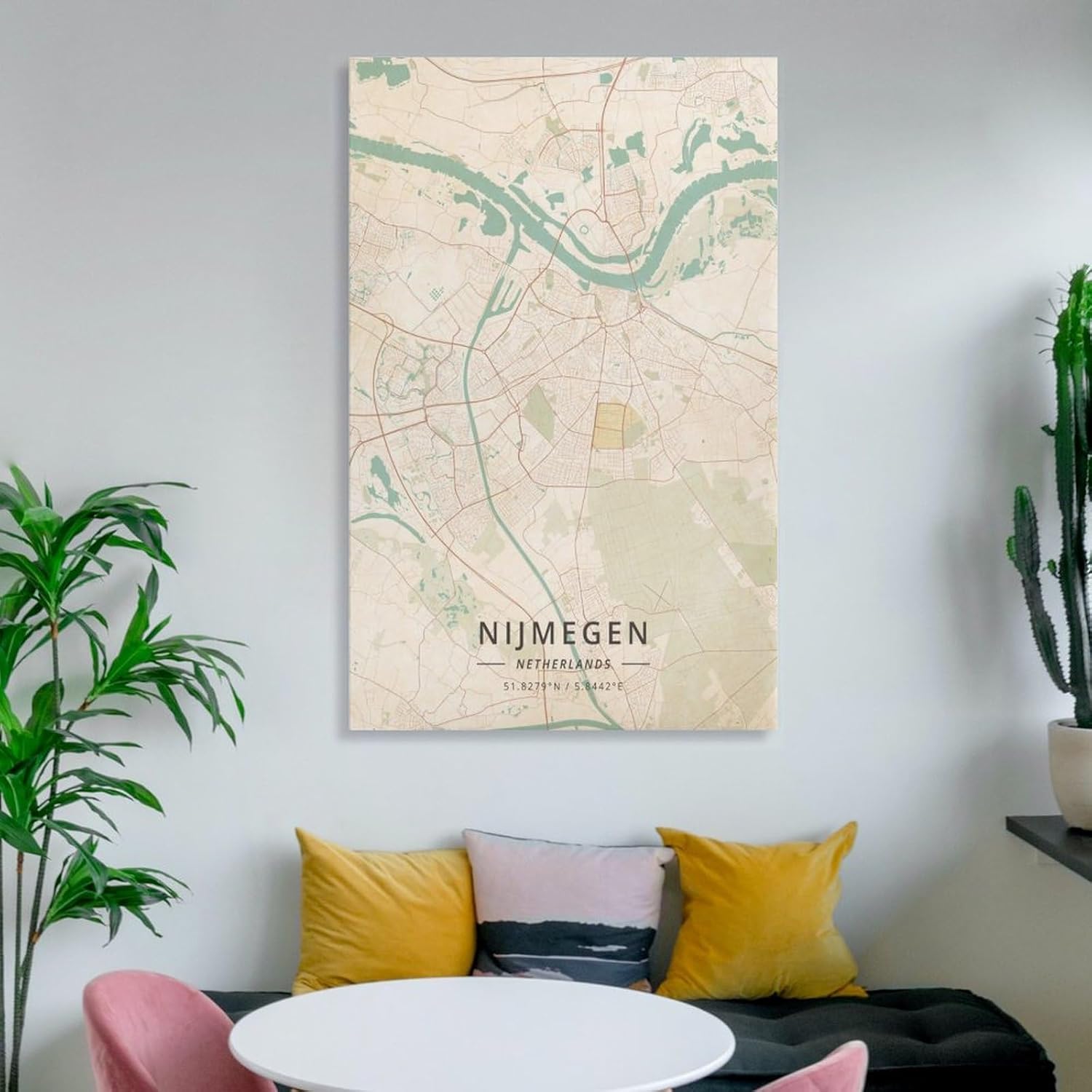 LZTEN Nijmegen Niederland-Karten-Poster, Vintage-Druck, Leinwand, Wandkunstdruck, Poster für Zuhause, Schule, Büro, Dekoration, ungerahmt, 60 x 90 cm – Bild 7