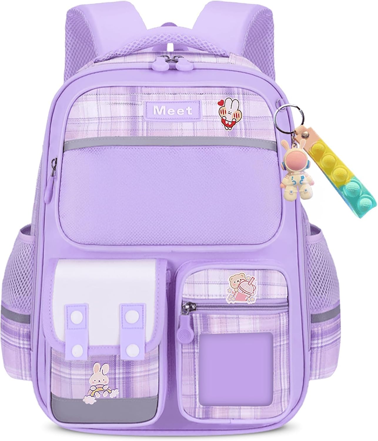 School Backpack Girls 1-6 Class, 2025 Backpack School Children Kawaii School Bag Ergonomic with Reflective, School Bag 6-12 Years Water-Repellent and Lightweight 24 L, 6011 – Bild 8
