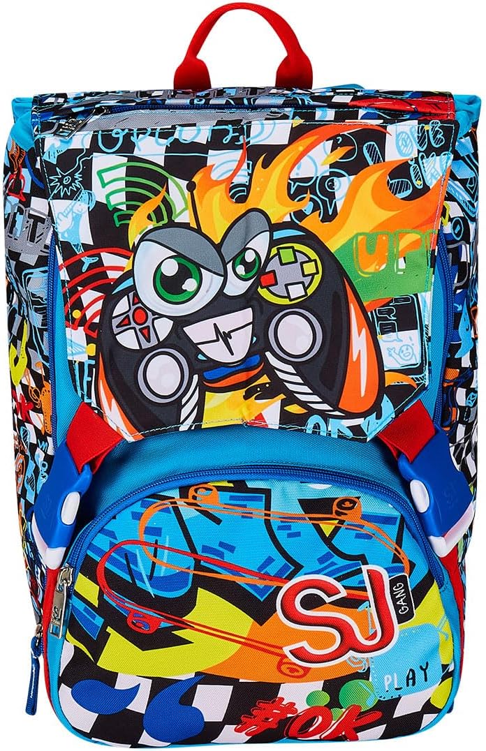 SJ GANG STYLE JAM GANG Unisex Kinder Erweiterbarer Rucksack Sj SDOPP-Rucksack. BIG SJ GANG FACCE DA SJ! (1er Pack) – Bild 3