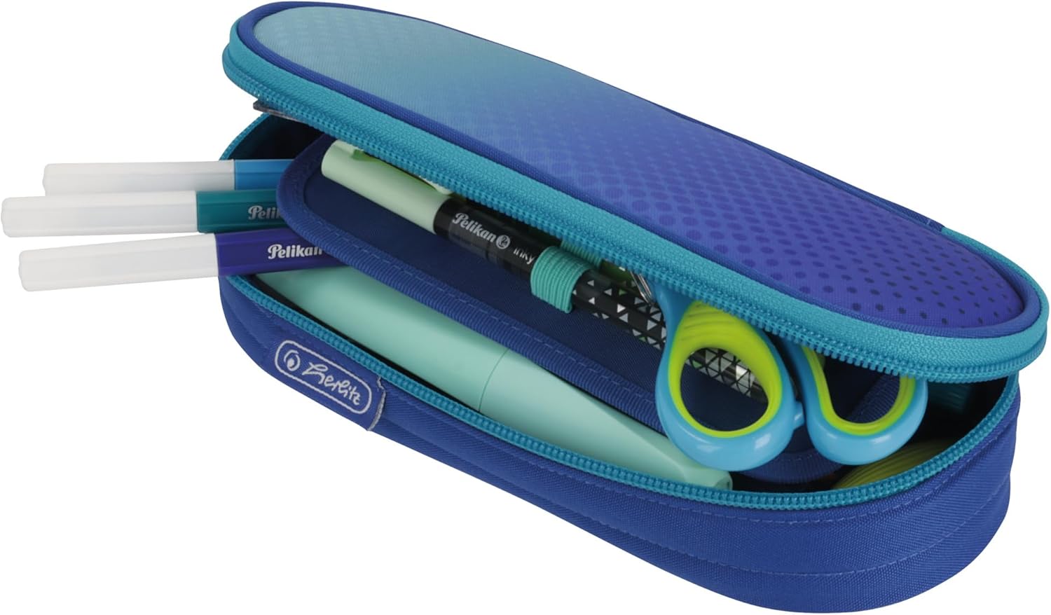 Herlitz Pencil Case Dip Dye Blue/Turquoise, blue, Casual – Bild 8