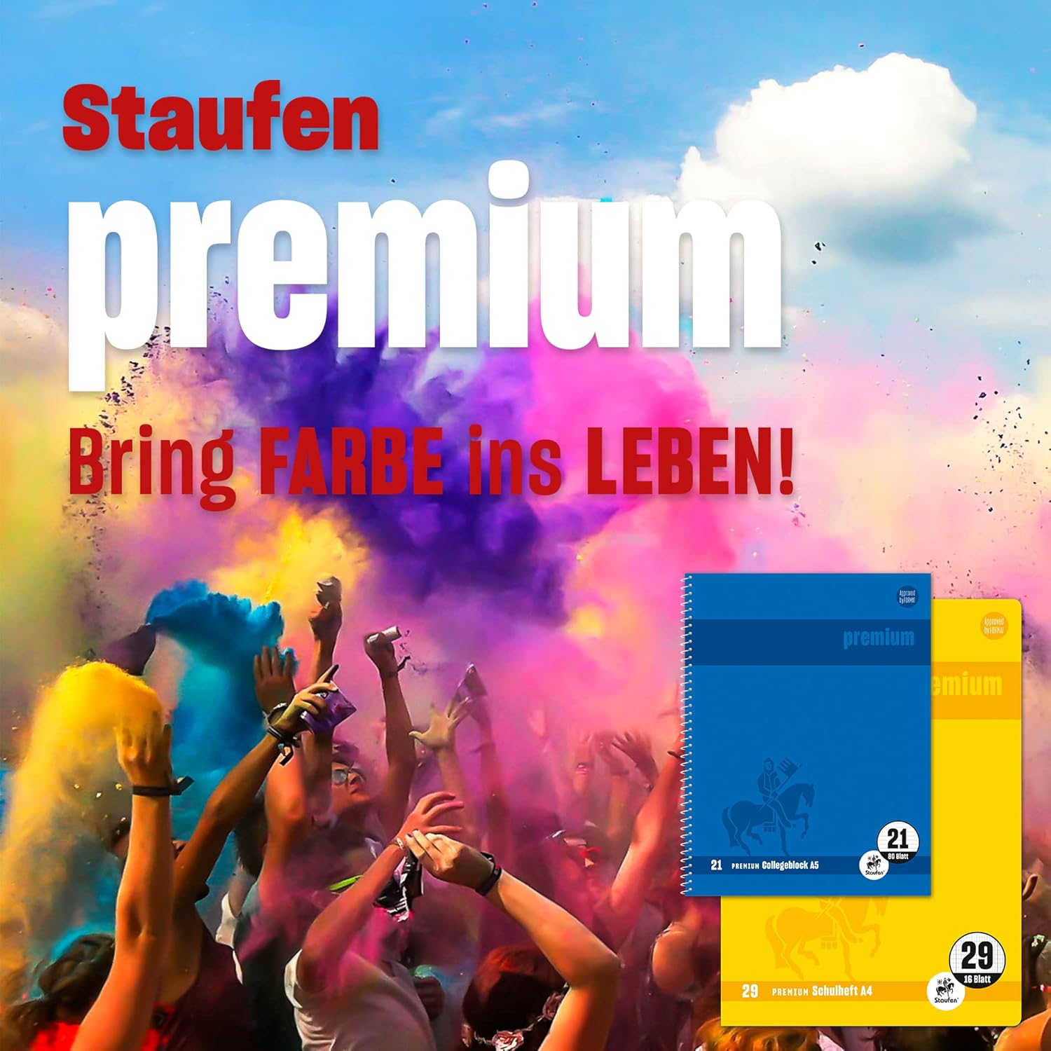 Staufen Premium Arithmetic Book DIN A5 Landscape Ruling R 16 Sheets 90 g/m² Premium Paper Pack of 3 – Bild 4