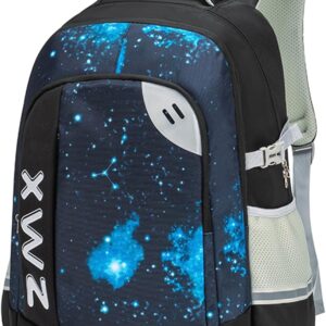 Large School Backpack Teenager 46L, Backpack School High School Bag with Chest Strap Reflective for 17.3 Inch Laptop, School Bag Robust Casual 5255