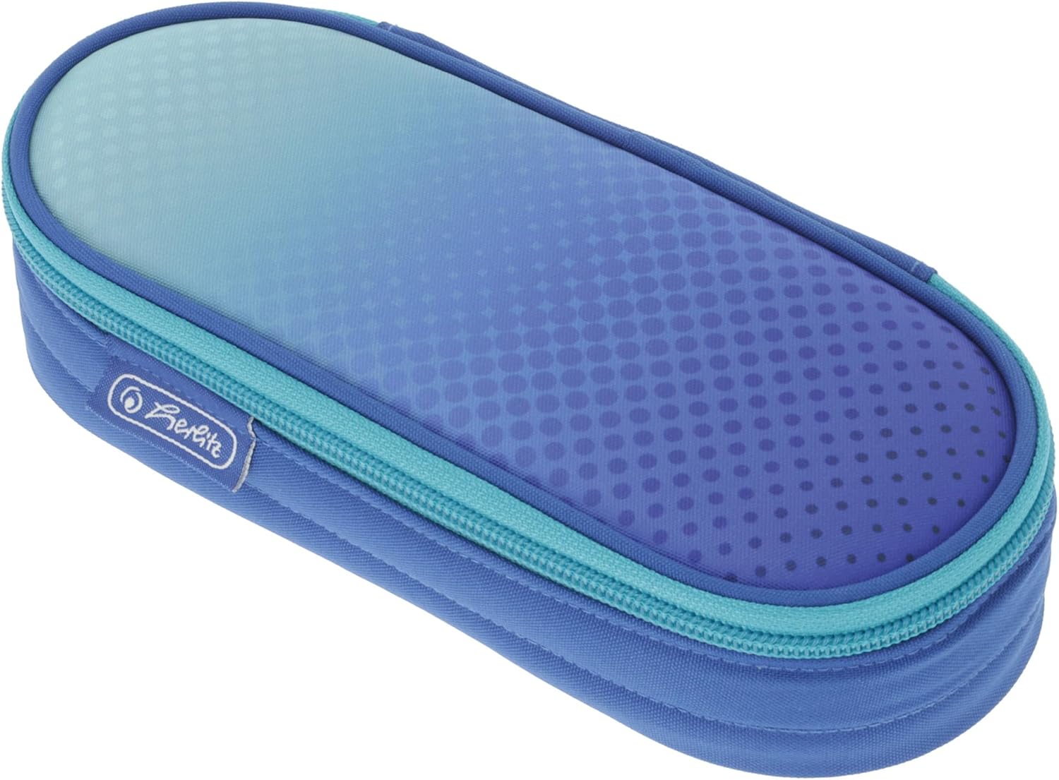 Herlitz Pencil Case Dip Dye Blue/Turquoise, blue, Casual