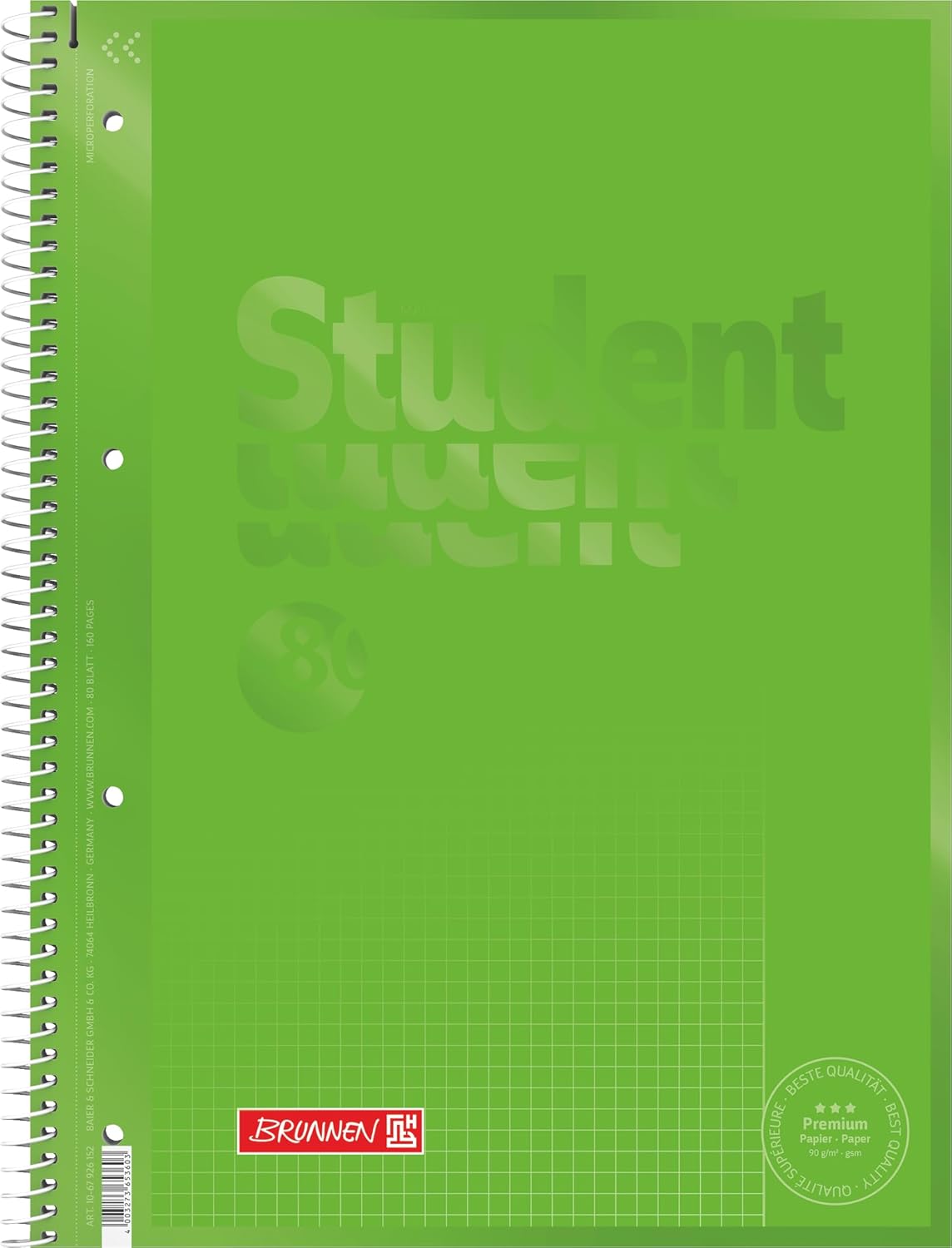 Baier Schneider &College Notepad Colour Code Spiral, 4 Parts, 90 g/M ² A4 Lined 26