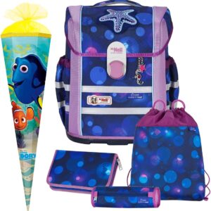 Ocean McNeill Ergo Mac with McAddy School Bag Set 5 Pieces with School Bag, Purple / blue