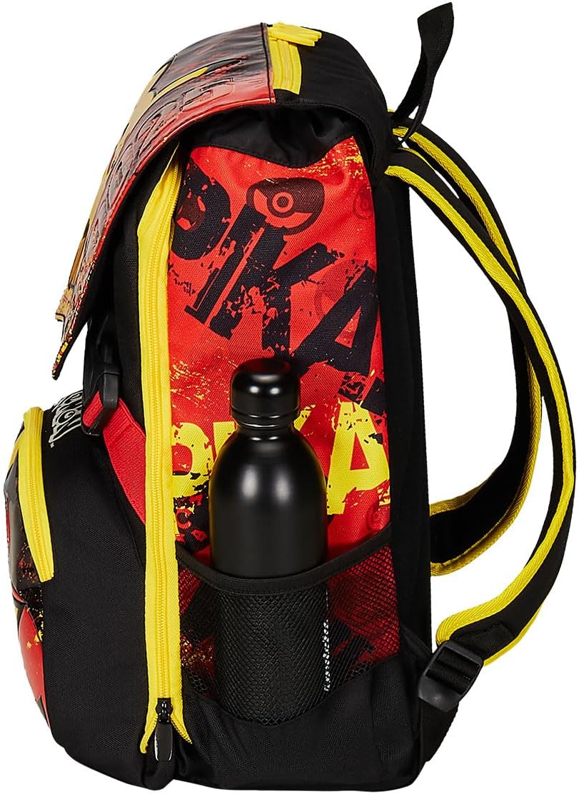 Seven POKEMON Expandable School Bag - PIKACHU from 1st Grade School Backpack with Extra Volume; Spacious School Bag for Girls and Boys with Water Bottle Compartment, Yellow/Red, multicoloured, Unit – Bild 7