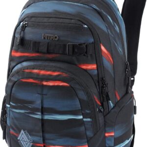 Nitro Chase Rucksack Schulrucksack mit Organizer Schoolbag Daypack mit 17 Zoll Laptopfach