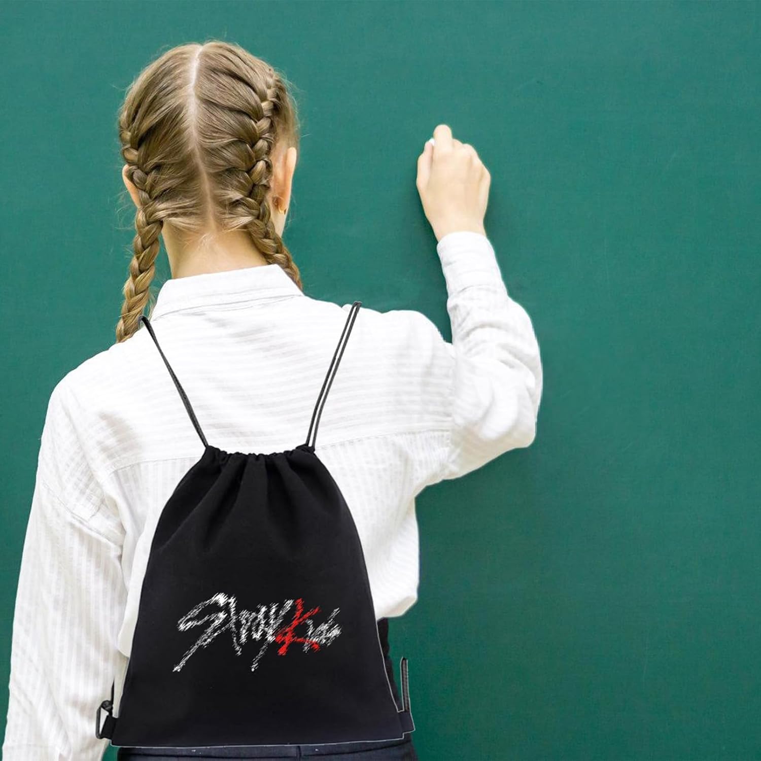 Skz Gym Bag, Skz Sports Bag, Women's Drawstring Bag, Backpack Canvas, Sports Bag, School and Sports Shoe Bag – Bild 4