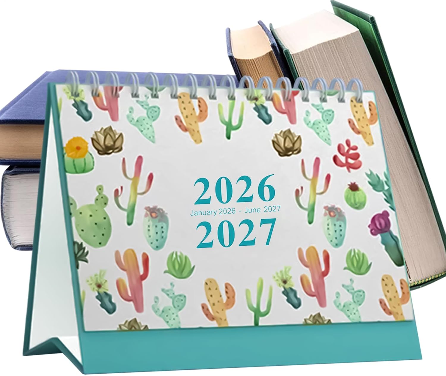 Desk Calendar 2026, Weekly and Daily Planner for 18 Months with Notes - January 2026 to June 2027 Calendar Desk Decoration - For Home Office School Planner Academic Timetable Planning Teacher Un