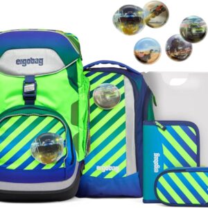 ergobag Ergonomic School Backpack, Flexible 6-Piece Set, 1st Grade Primary School