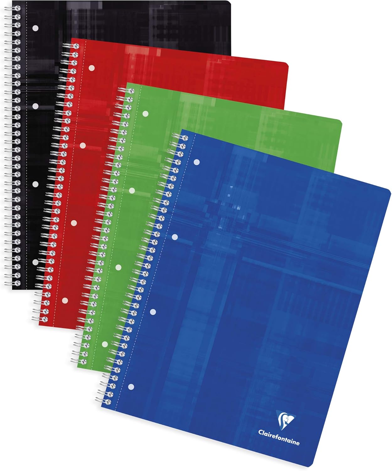 Clairefontaine 8249C College Notepad A4 Squared Margin 120 Sheets Assorted Colours