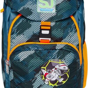 SJ GANG STYLE JAM GANG Ergonomischer Schulranzen, mit Höhenverstellungssystem & nachhaltigem Gewebe; mit Trinkflaschenfach, Seitentaschen, Brust- und Hüftgurt; für Grundschule, Mädchen&Jungen