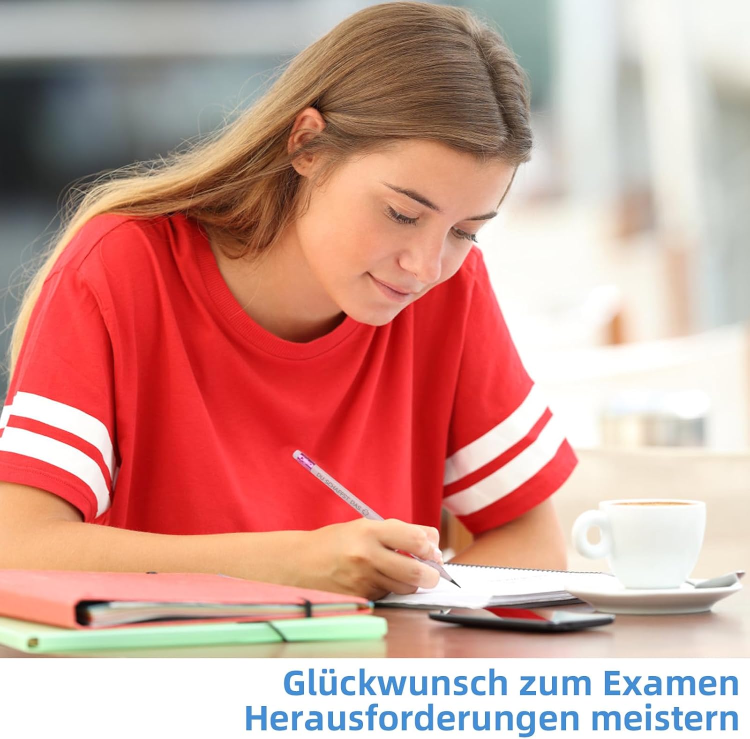 Pack of 30 Lucky Pencils You Create The Gift Pencil Hb Set Lucky Charm Exam Good Luck Gifts for Teachers, Colleagues, School Child – Bild 5