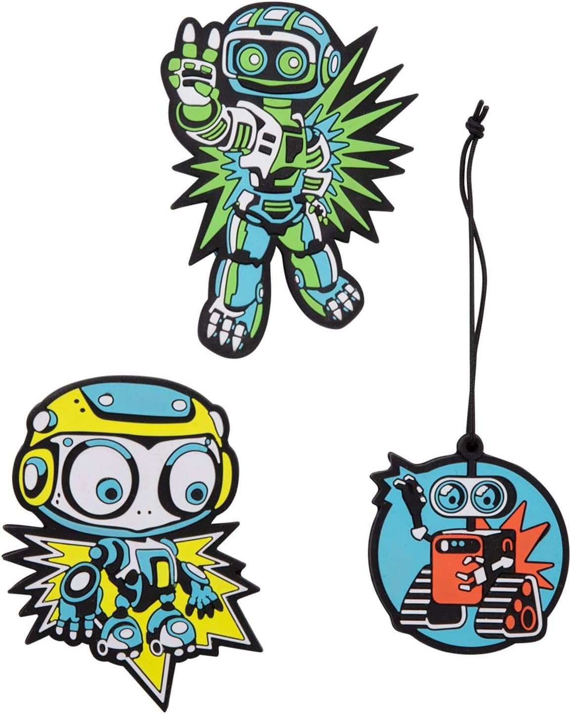 DerDieDas ErgoFlex Easy Exclusive Superflash School Bag Set 5-Piece Blue Robot – Bild 9