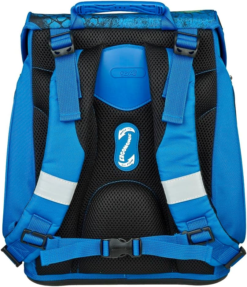 Familando Boys School Bag 1st Class · Scooli Easy Fit School Bag · Ergonomic & Lightweight · School Bag Set for Boys and Girls (6-Piece Set, Dragons Dragon Blue) – Bild 5