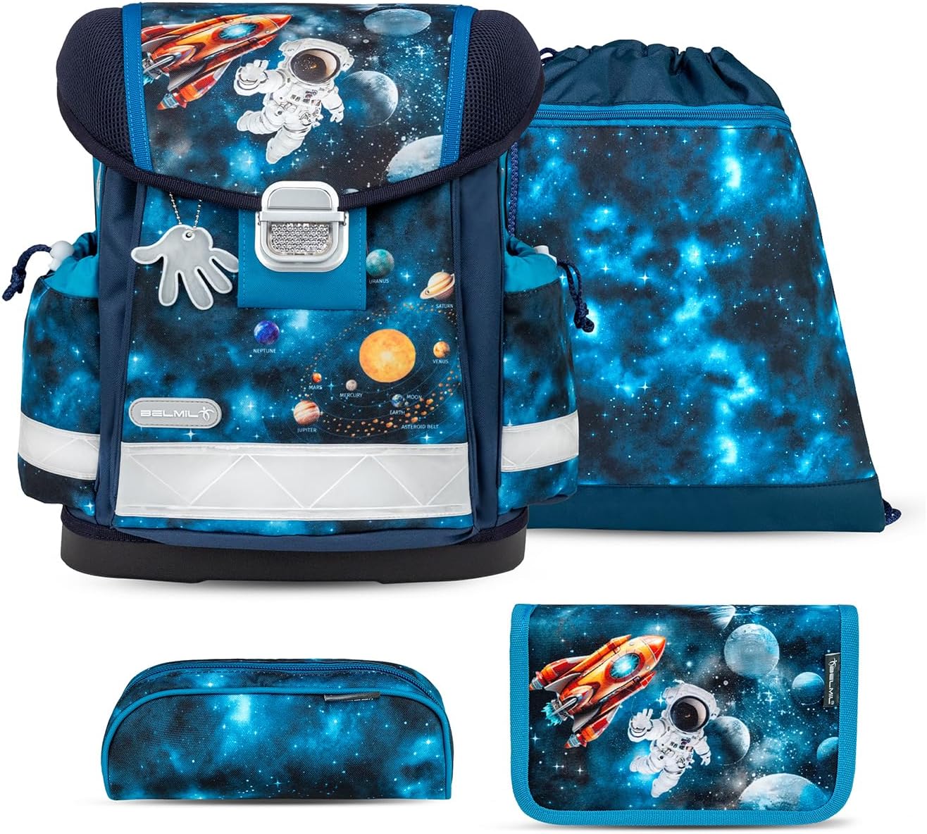 Belmil Classy School Bag Set, 4 components (403-13/AG/S)