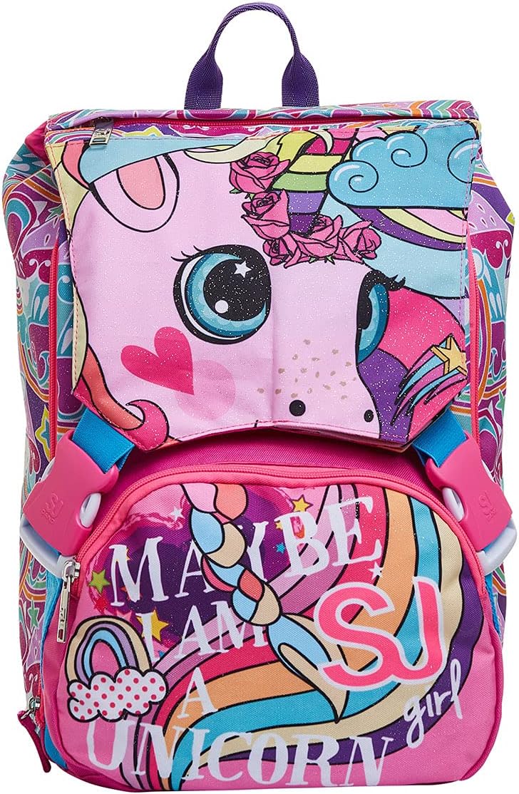 SJ GANG STYLE JAM GANG School Bag for Primary School, from 1st Grade, Expandable School Bag, Extra Volume, Spacious School Bag for Girls and Boys, Pink – Bild 3