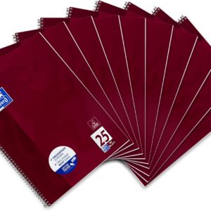 Oxford College Notepad School A4 Squared with Double Margin 80 Sheets