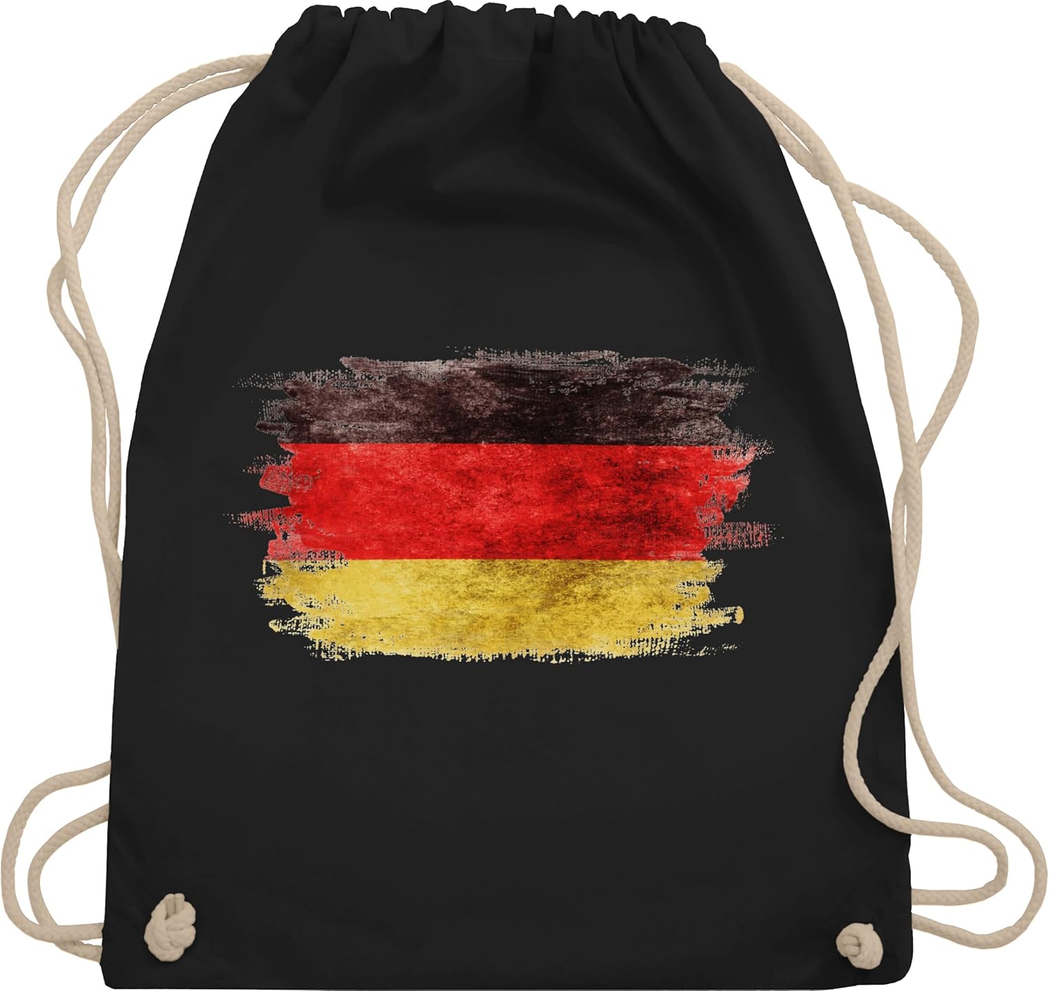 Shirtracer - Gym Bag Backpack - Football Euro World Cup - Bags - Vintage Germany Flag | Black Red Gold