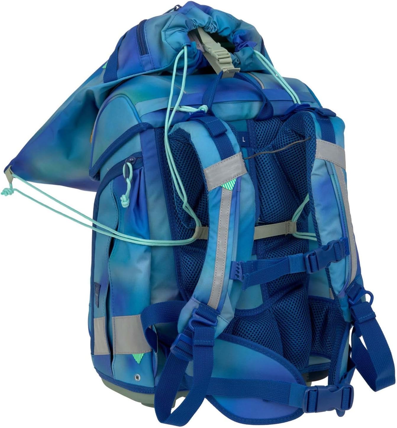 LÄSSIG School Bag Set Boxy Unique Gradient Green/Blue – Bild 6