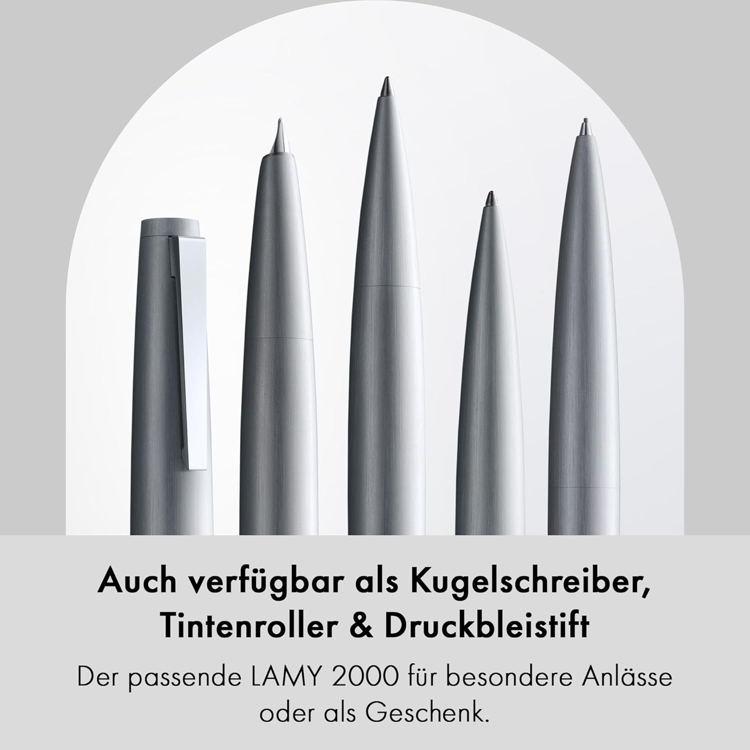 Lamy 2000 Mechanical Pencil 102 – Pencil with a Silver Stainless Steel Casing and Eraser Tip – Bild 4