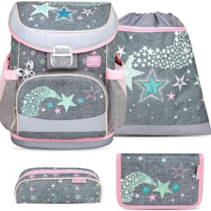 Belmil Mini-Fit 405-33/AG/S School Bag Set of 4, Shine Bright