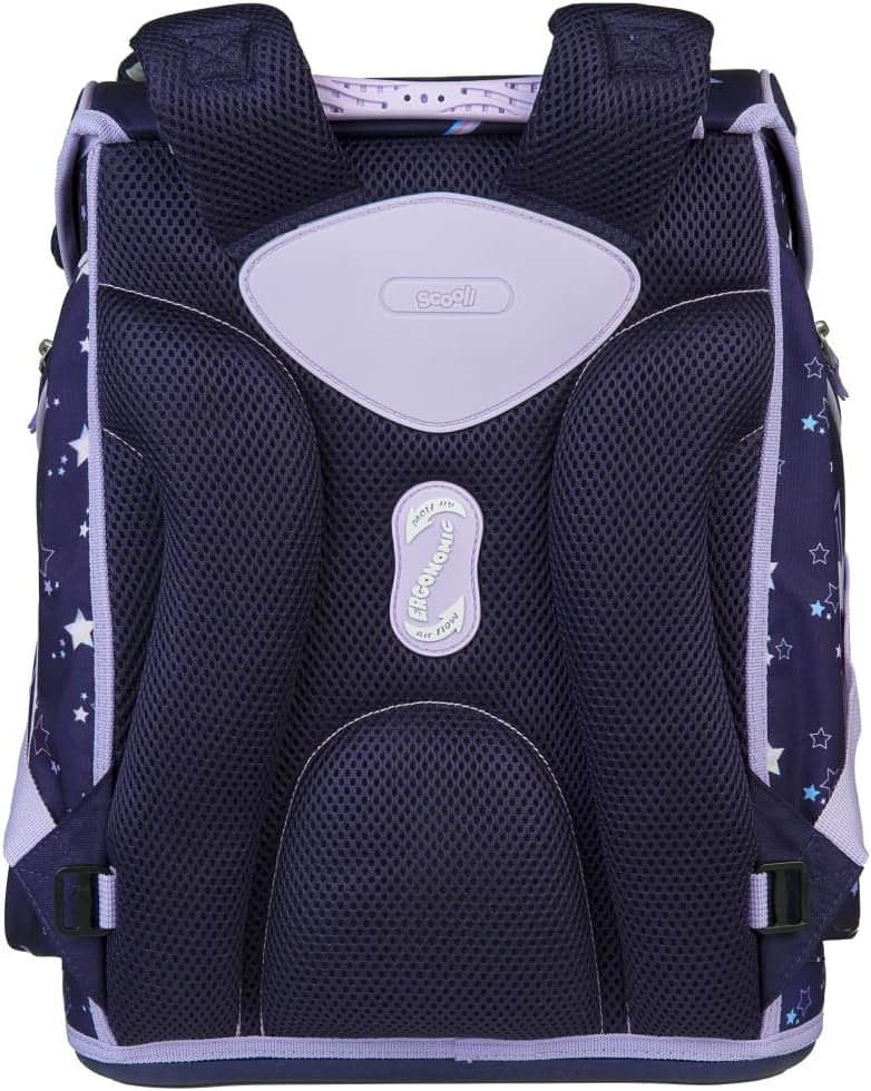 Dreamland Unicorn SCOOLI Undercover EasyFit School Bag Set 9 Pieces with Sports Bag, Lunch Box, Drinking Bottle and School Bag Rainbow Mane, Purple, Size: W 33 x H 36.5 x D 29 cm, purple, Sporty – Bild 6