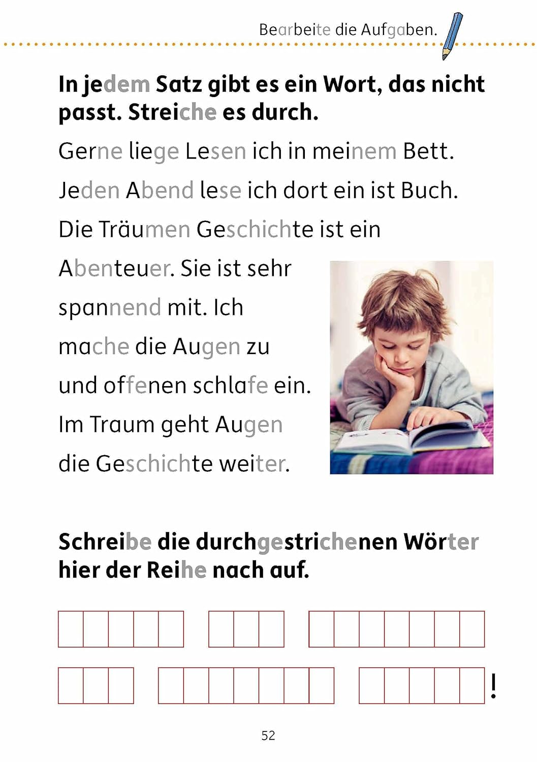 Mein Übungsheft Lesen 1. Klasse - Vom Satz zum Text: Lese-Aufgaben mit Lösungen - Silben lesen lernen (Lernhefte zum Üben und Wiederholen, Band 472) – Bild 7