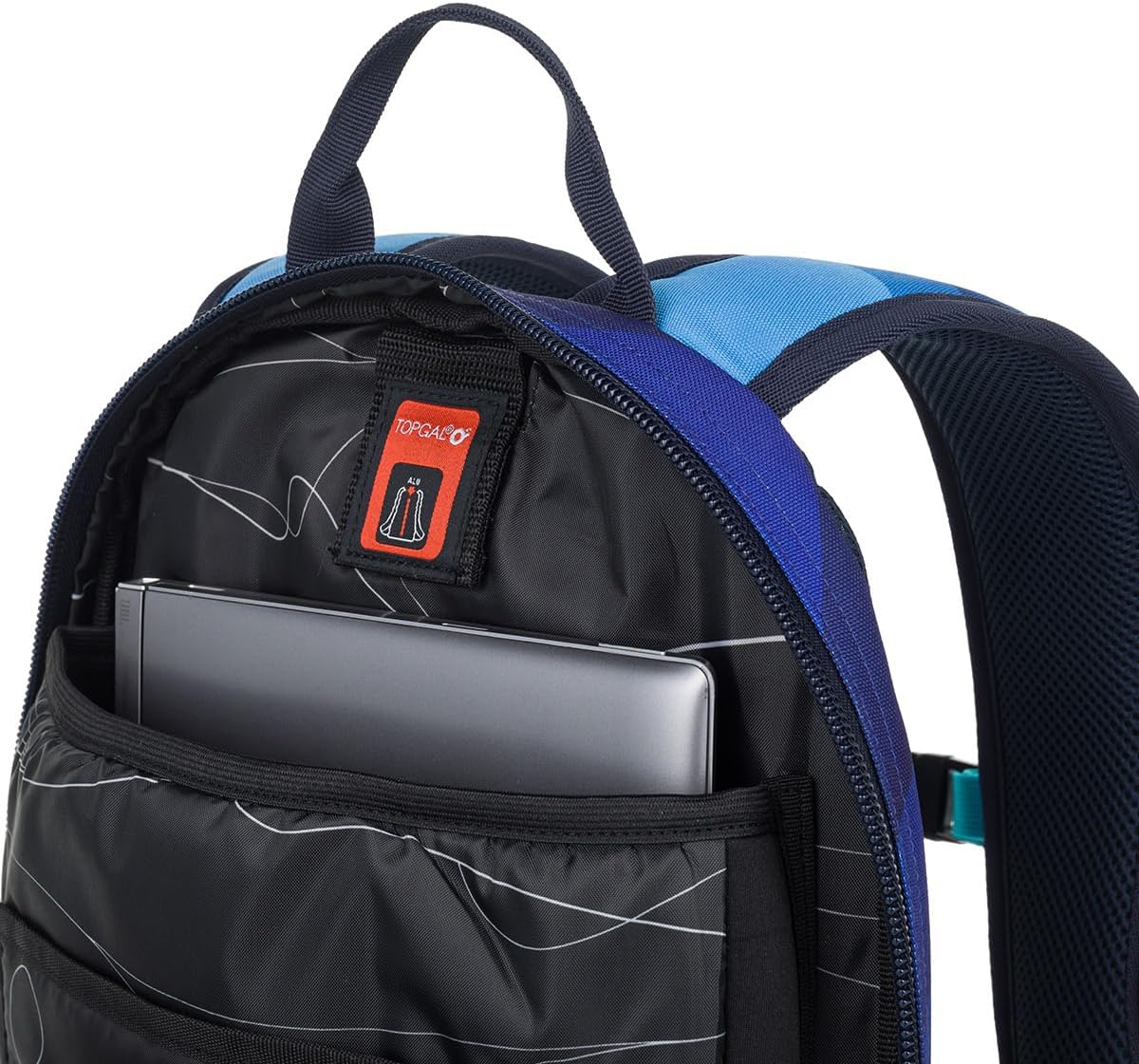 TOPGAL ROTH School Backpack from 5th Class (approx. 145 cm), Ergonomic with Aluminium Reinforcement, Water-Repellent & Lightweight, with Reflective Elements, 27 L School Bag with Chest Strap & Laptop – Bild 7
