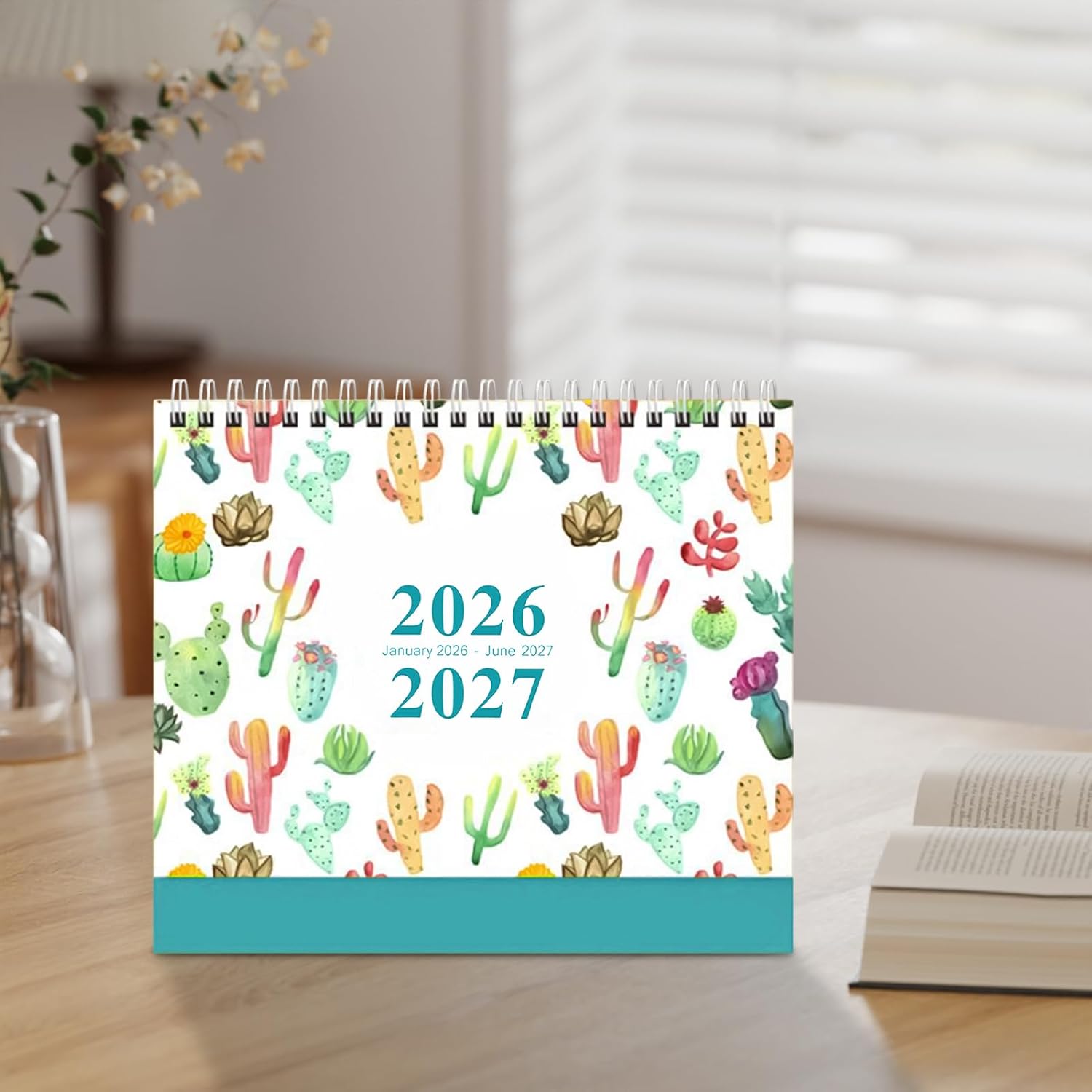 Desk Calendar 2026, Weekly and Daily Planner for 18 Months with Notes - January 2026 to June 2027 Calendar Desk Decoration - For Home Office School Planner Academic Timetable Planning Teacher Un – Bild 2
