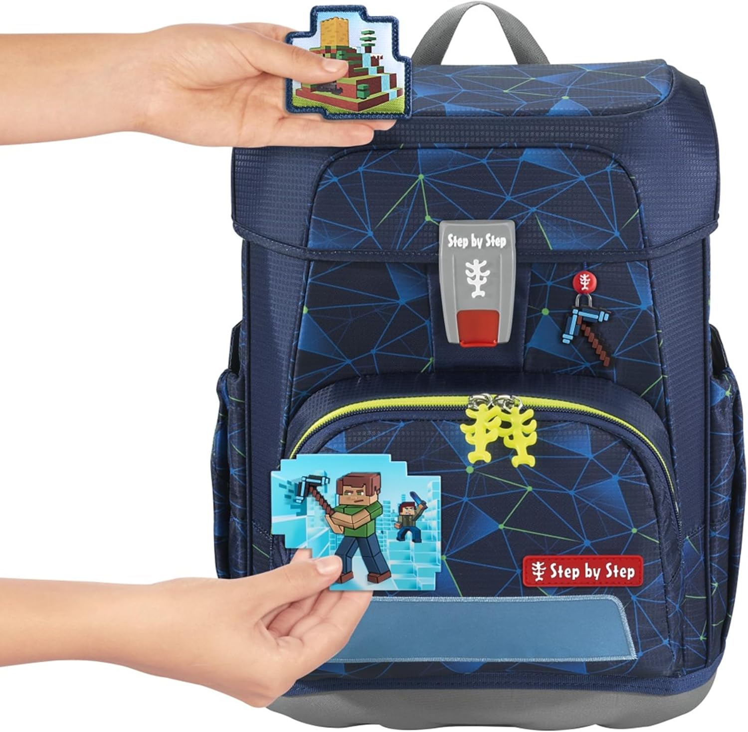 Step by Step Magic Mags Gamer Dan 3 Pieces 2 Magnet Appliques and 1 Charm Game Design Fits School Bag or Preschool Backpack – Bild 3