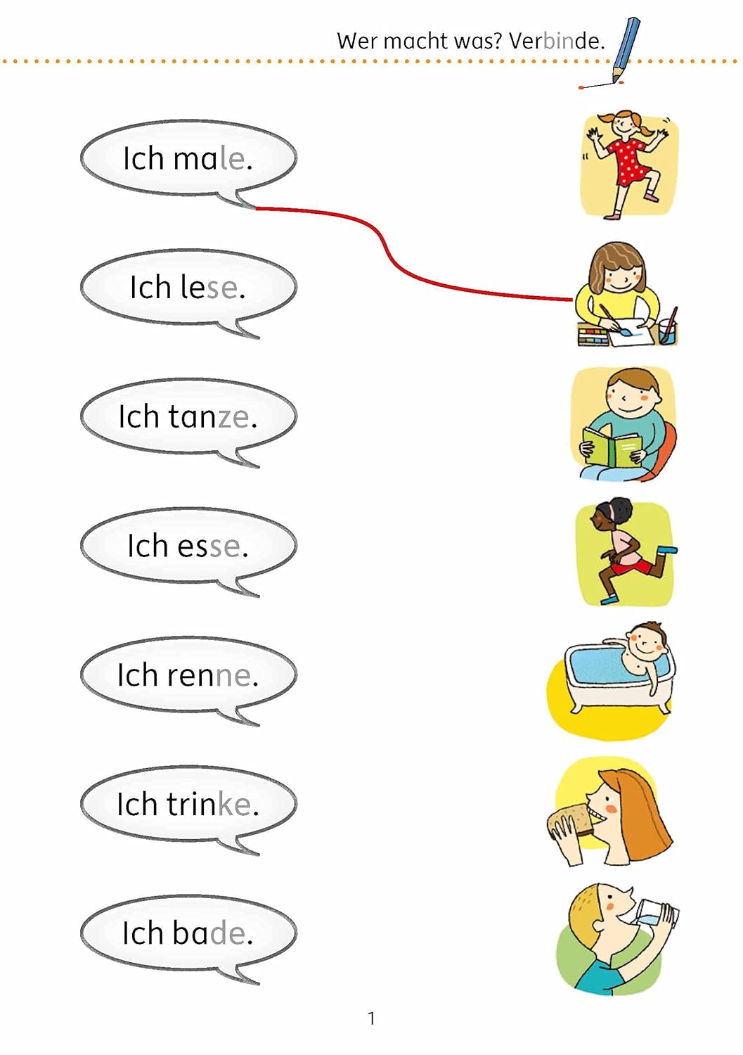 Mein Übungsheft Lesen 1. Klasse - Vom Satz zum Text: Lese-Aufgaben mit Lösungen - Silben lesen lernen (Lernhefte zum Üben und Wiederholen, Band 472) – Bild 4