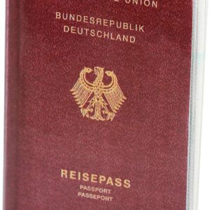 2 x Passport Holder for the New Passport (from April 2017), Waterproof and Transparent in Tear-resistant Protective Case Protects your passport from water, dust and dirt. Two passport holders in a set., transparent, 132 x 191mm