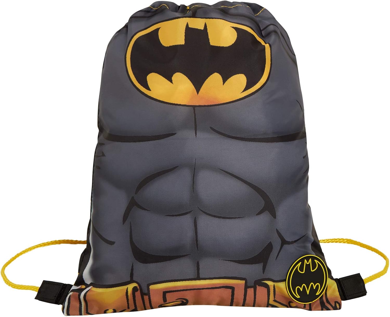Batman DC Comics Kids Sports Swimming PE Black Drawstring Bag One Size Drawstring Bag, black, Unit size – Bild 2