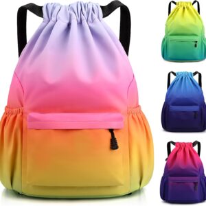 Turnbeutel Sportbeutel Damen Jungen, Wasserdicht Große Kapazität Beutel mit Kordelzug Rucksack, Kordelzugbeutel Turnbeutel Herren Mädchen