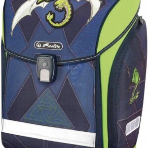 herlitz 50013807 School Bag Midi Empty Green Robo Dragon Pack of 1