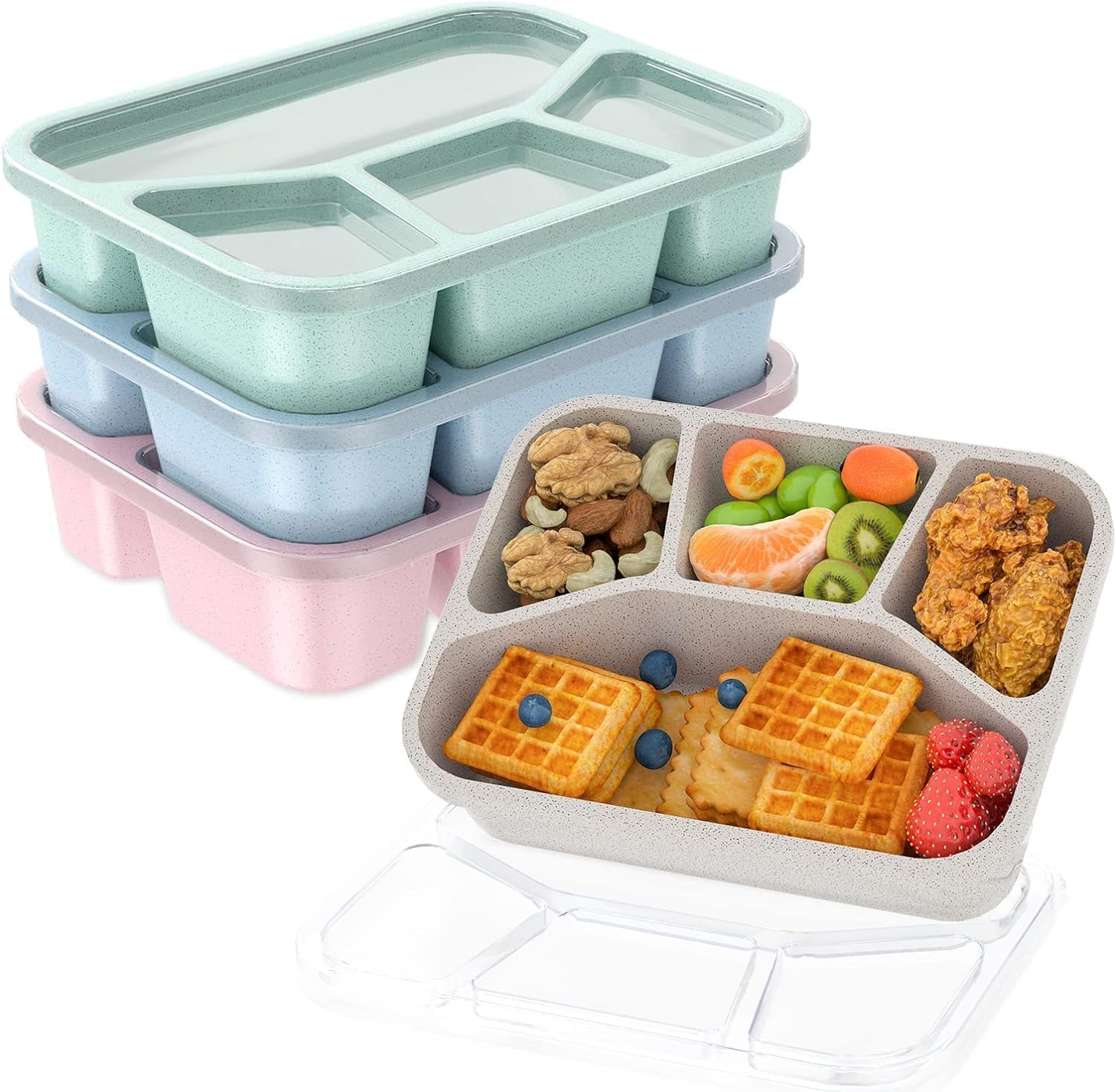 Lunch Box Set of 4 Adult Bento Box with Compartments Lunch Box Bread Box Breakfast Box Lunch Box Lunch Box Lunch Box Lunch Box Breakfast Box