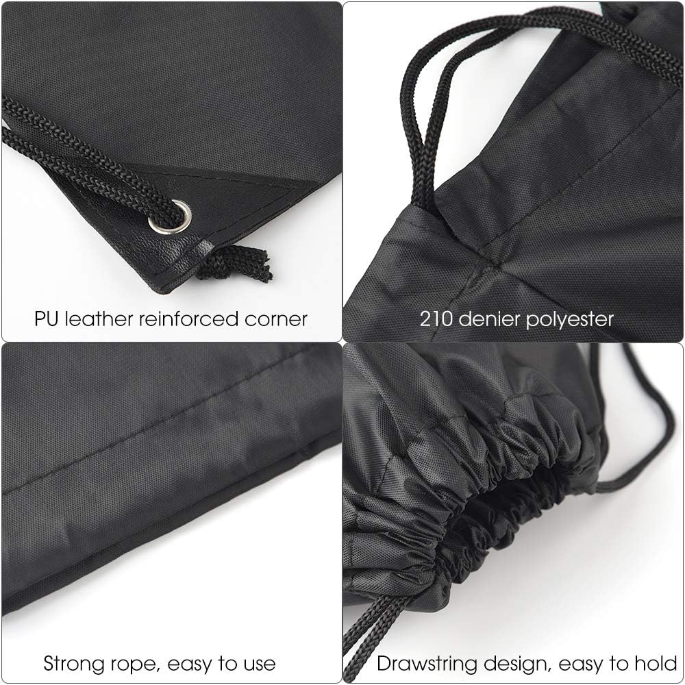 FEPITO 2-15 Pieces Drawstring Backpack Backpack Cinch Bag Sports Bag Chain Backpack Gym Bag for Gym or Travel – Bild 3