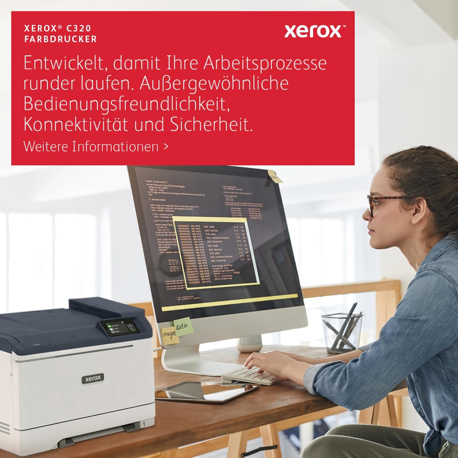 Xerox C320dni A4 33ppm Colour Wireless Laser Printer with Duplex Printing (3 Year Warranty Included) – Bild 2