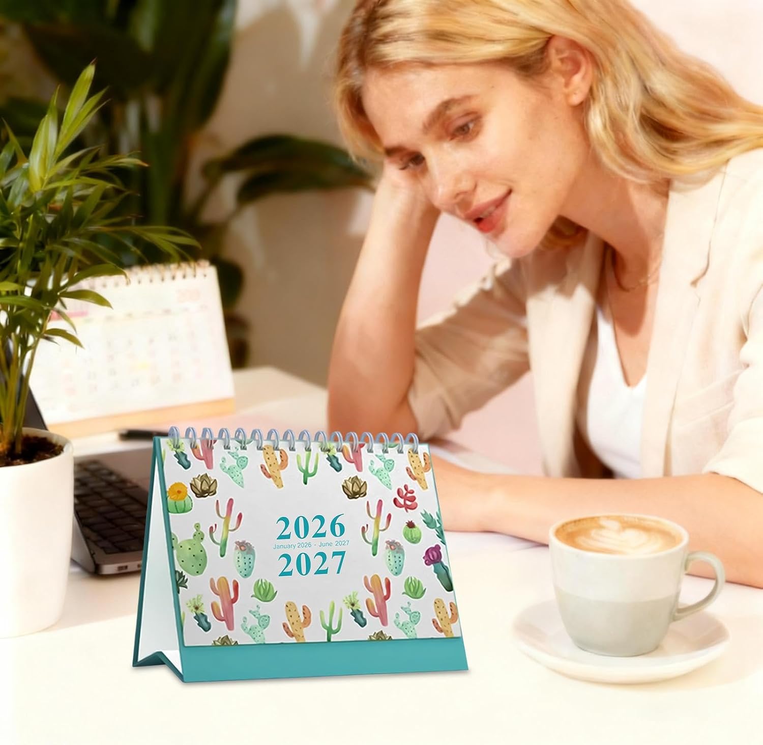 Desk Calendar 2026, Weekly and Daily Planner for 18 Months with Notes - January 2026 to June 2027 Calendar Desk Decoration - For Home Office School Planner Academic Timetable Planning Teacher Un – Bild 8