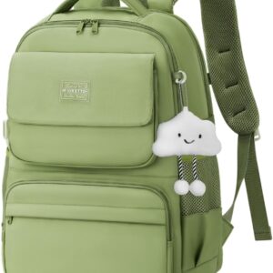 FIORETTO Schulrucksack Teenager Mädchen Rucksack Damen mit 15,6" Laptopfach, Wasserfest, Leicht, 25L für Schule & Reise