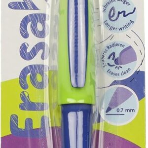 Pelikan Erase 2.0 Erasable Ergonomic Rollerball Pen – Blue Ink – for Right and Left-Handed Users – Non-deformable M Tip – Refill Included – Refillable