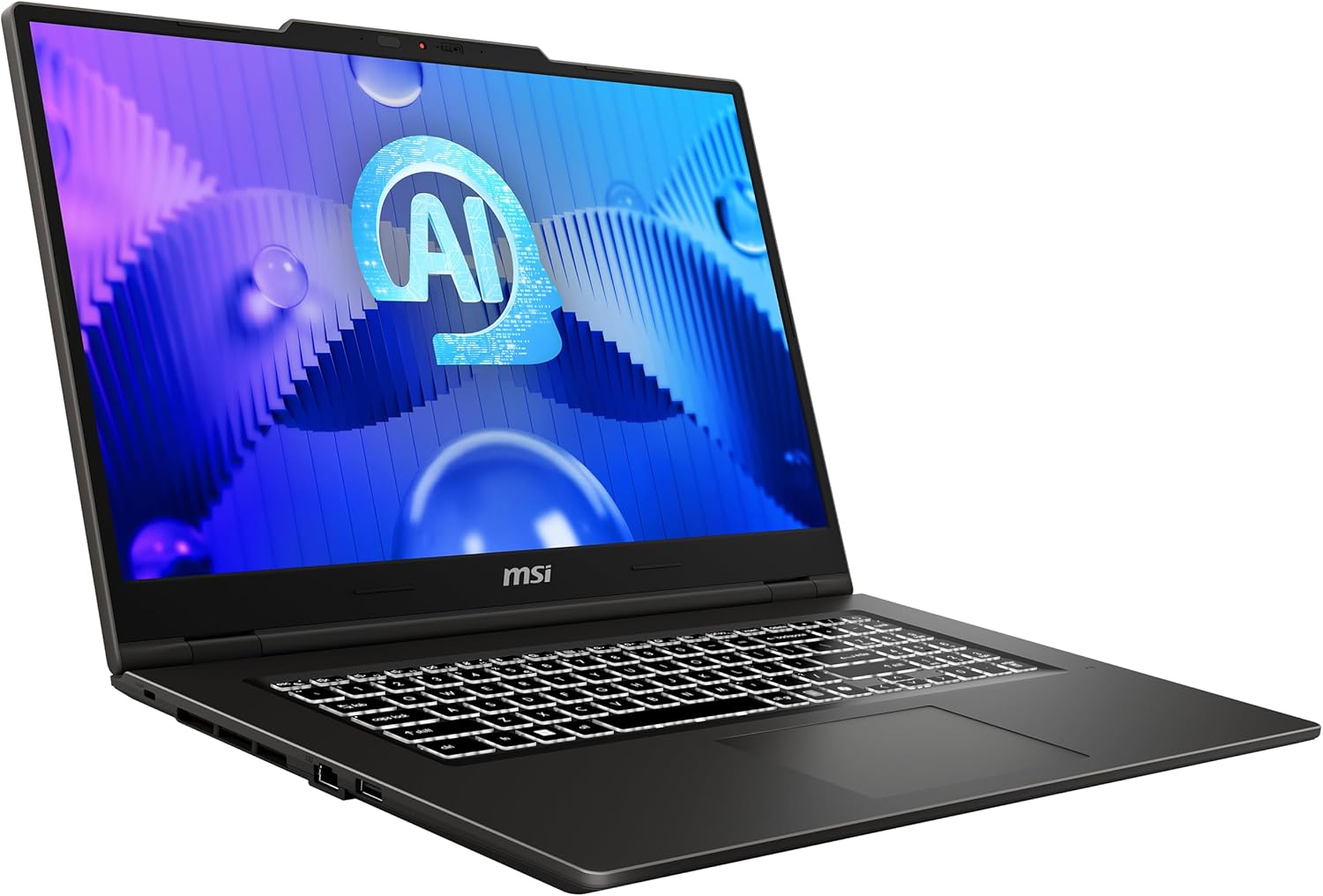 MSI VenturePro 17 AI, Business Laptop, Intel® Core™ Ultra 7 Processor 155H, 17.3" Full HD Display, NVIDIA® GeForce RTX™ 3050 Graphics, 16GB RAM, 512GB SSD, Windows 11 Home, QWERTZ Keyboard, A1UDXG-016