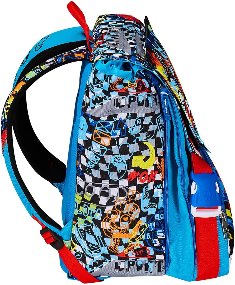 SJ GANG STYLE JAM GANG Unisex Kinder Erweiterbarer Rucksack Sj SDOPP-Rucksack. BIG SJ GANG FACCE DA SJ! (1er Pack) – Bild 6