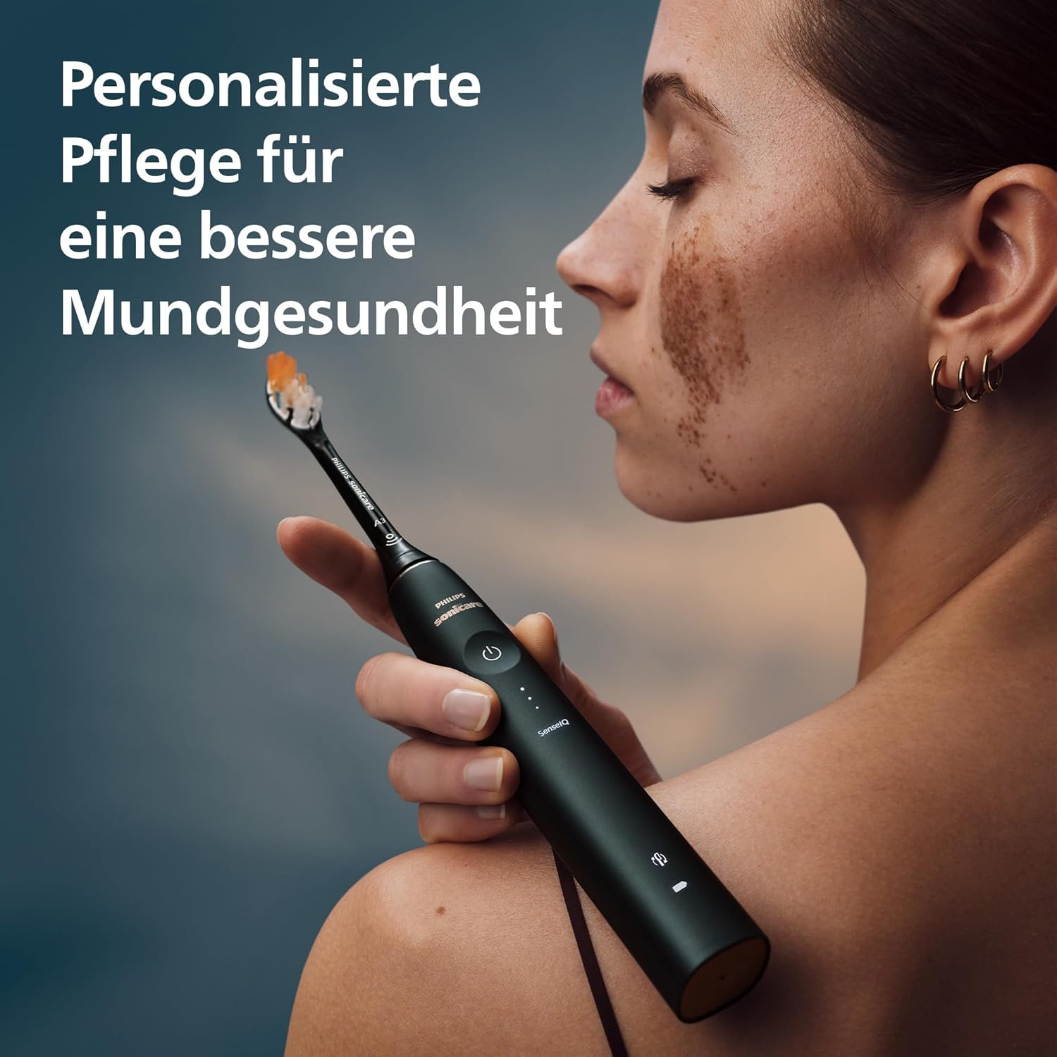 Philips Sonicare Prestige 9900 Our Most Advanced Electric Toothbrush HX9992/12 with SenseIQ All-in-One Brush Head Artificial Intelligence in the Philips Sonicare App Colour: Midnight Blue – Bild 2
