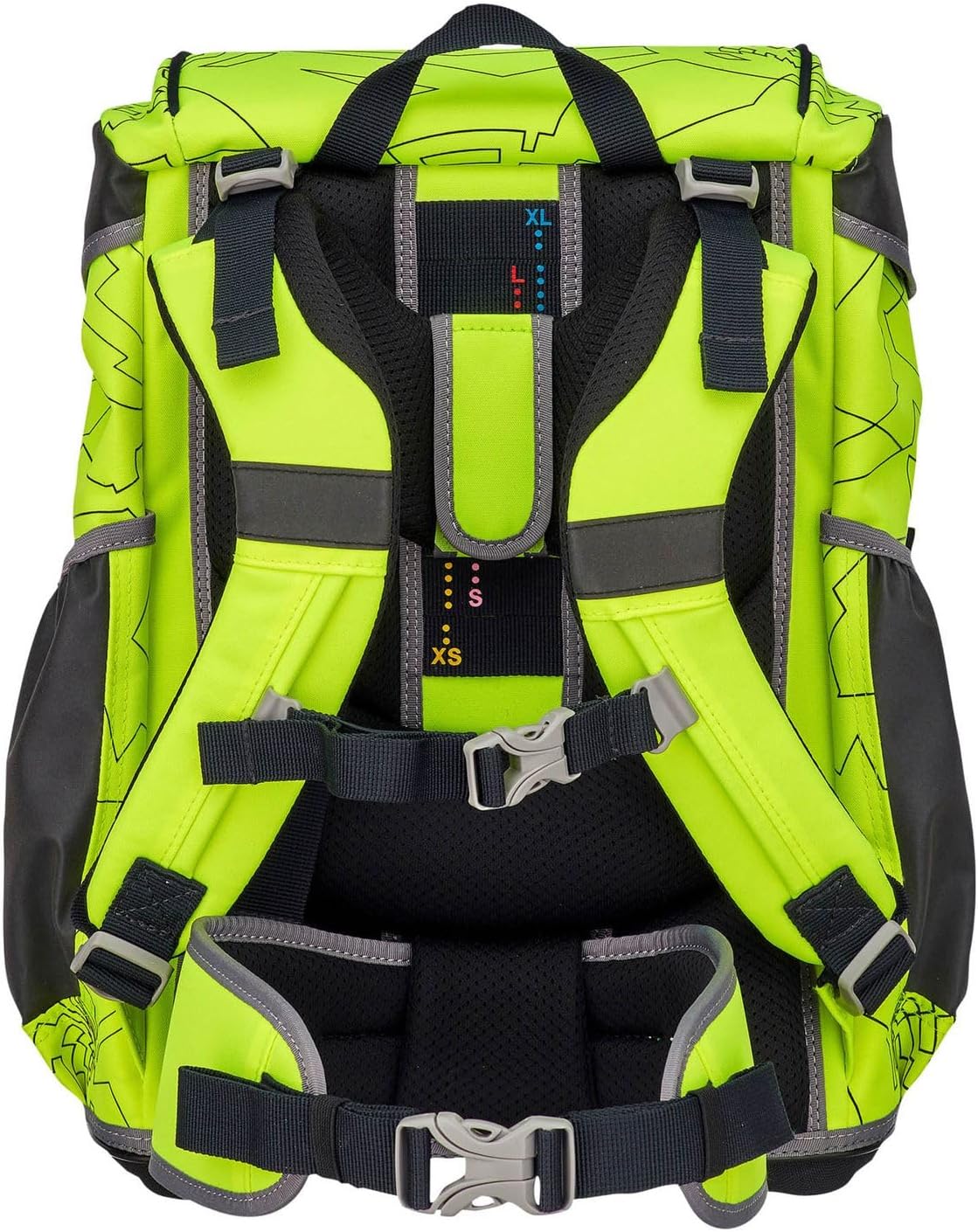 DerDieDas ErgoFlex Superflash School Bag Set 5 Pieces Neon Fighter, Neon Fighter – Bild 3