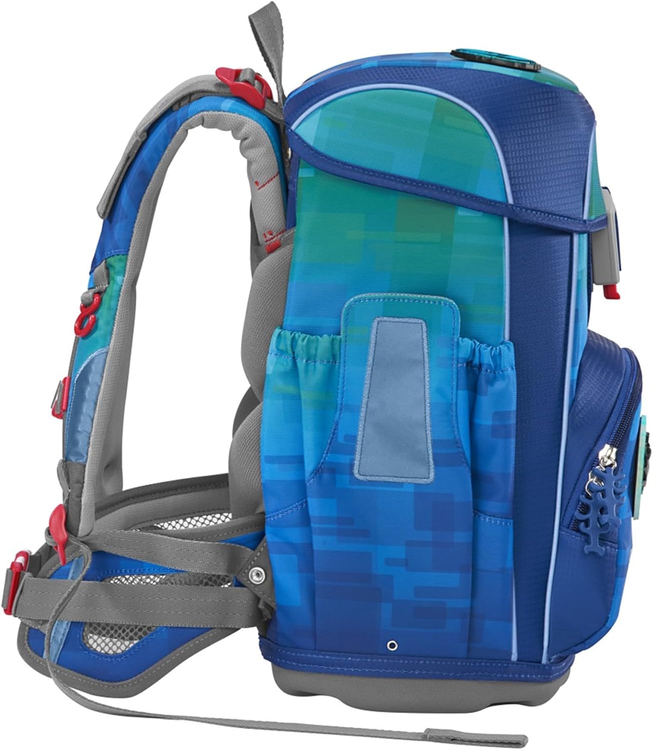 Step by Step Cloud Ocean Space Craft Spike School Bag Set, 5 Pieces, Yellow/Blue, Spaceship, Ergonomic Satchel with Reflectors, Height Adjustable, Waist Belt, 1st to 4th Grade, 19L – Bild 4