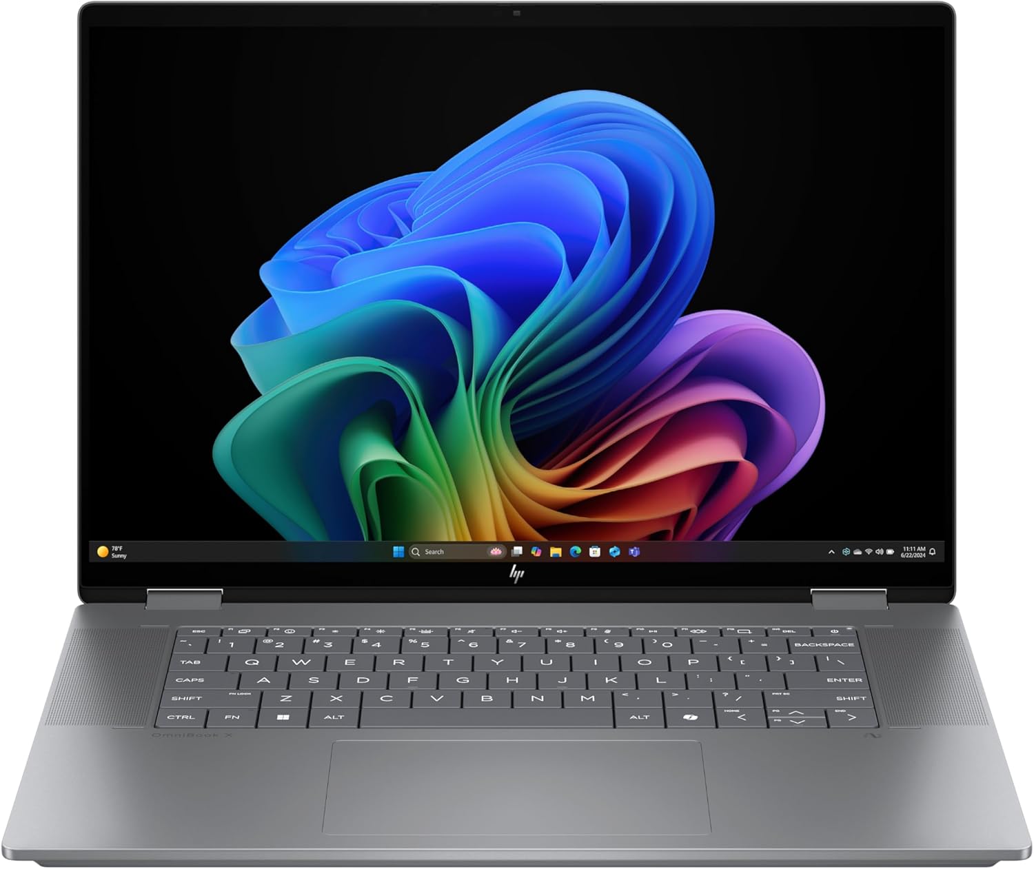 HP OmniBook X Flip 2-in-1 Next Gen AI Laptop, AMD Ryzen AI 5 340 (6C), Dedicated NPU for AI, 50 NPU Tops, Copilot+ PC, 16 Inch WUXGA 1920 x 1200 Touchscreen, 16 GB, 512 GB SSD, Win11, QWERTZ, Silver – Bild 16