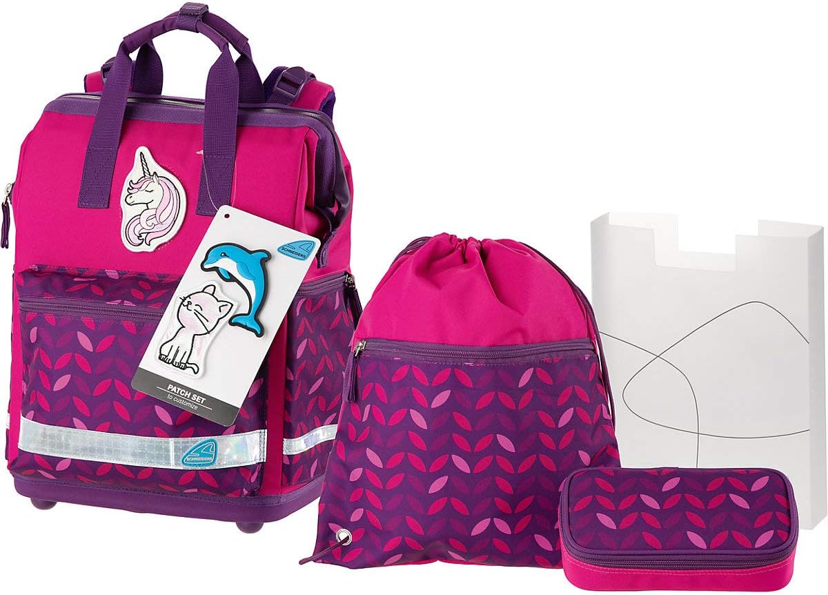Blossom – Unicorn – Schneiders Tool Bag Neo with Patchies School Bag Set of 4 – 78345-054, blue