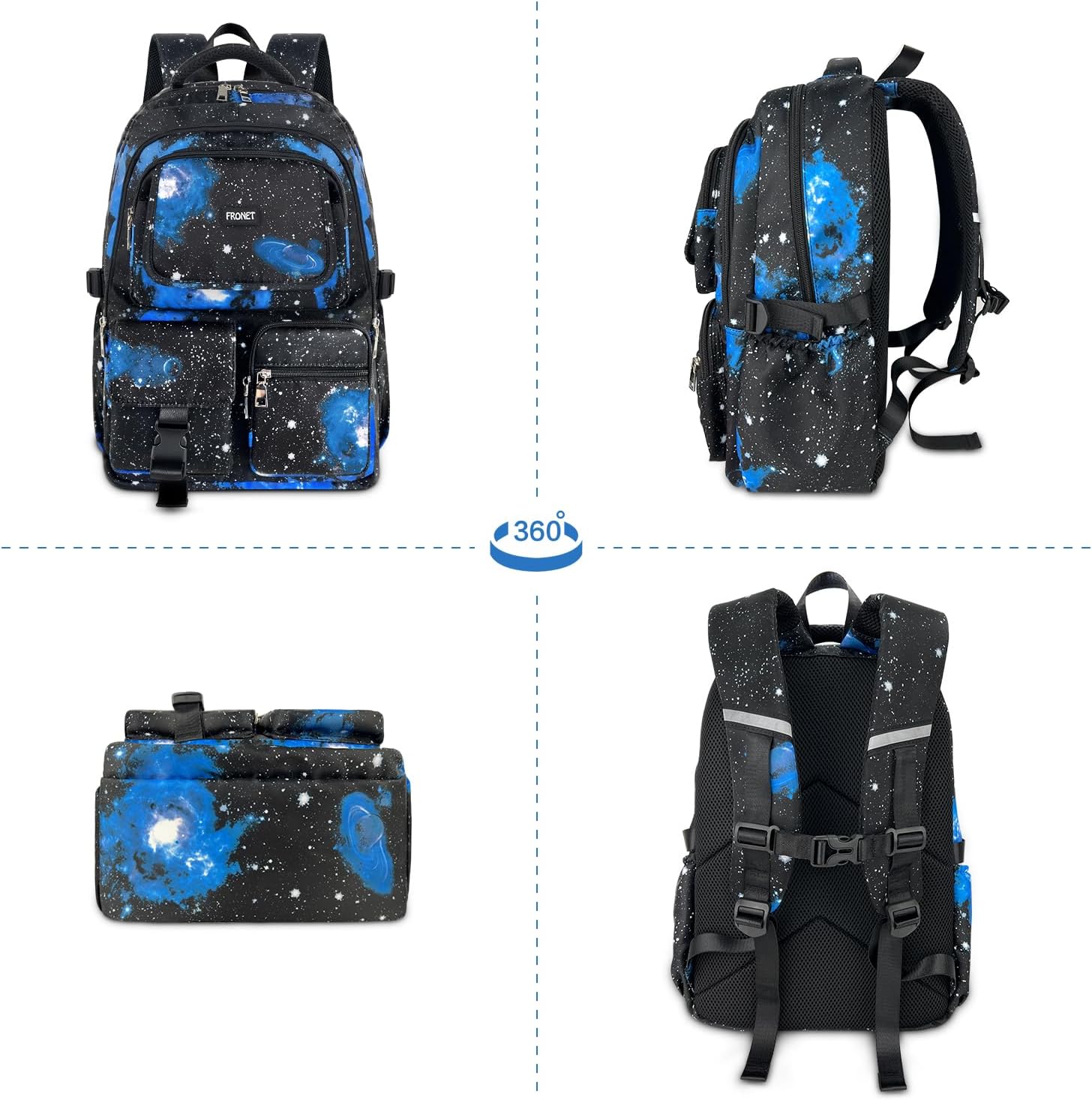 School Backpack Girls Boys Teenagers School Bag Backpacks Daypack for Students Women Boys Children School Bag Set Pencil Case School Children's Backpack 2-4 5 6 7 8 Class 9 10 11 12 13 14 15 Years, – Bild 6
